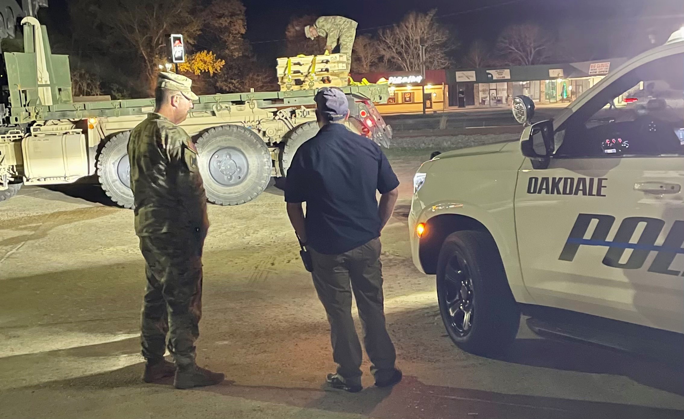 La. Guard delivers water to Oakdale following severe weather American