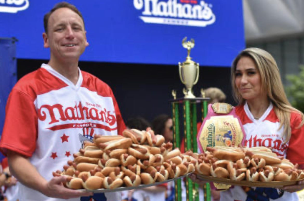 Joey Chestnut wins 16th Nathan’s Famous Hot Dog Eating Contest