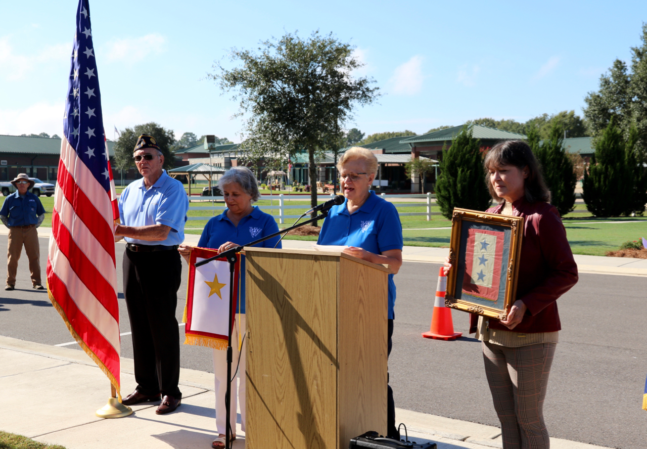 Blue Star Marker added to SW La. Veterans Cemetery American Press