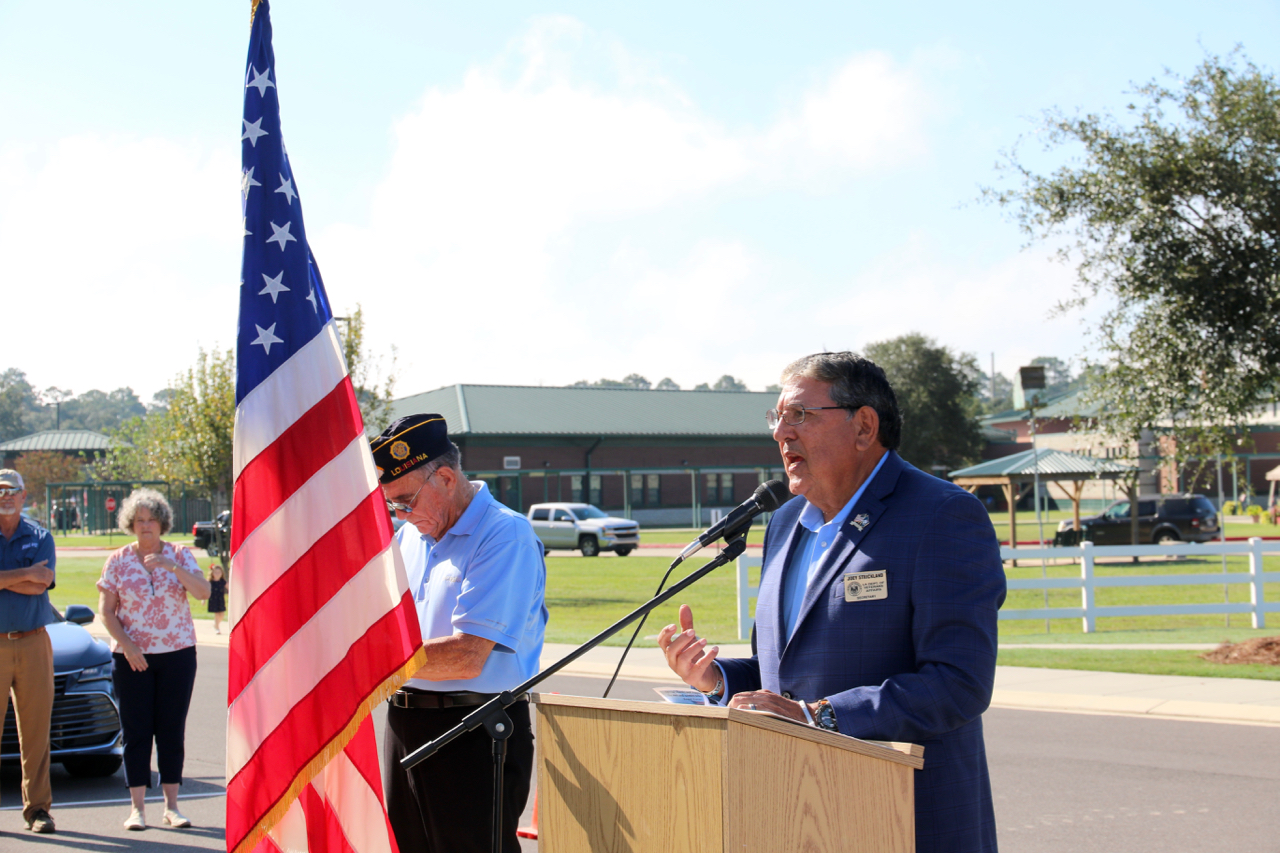 Blue Star Marker added to SW La. Veterans Cemetery American Press