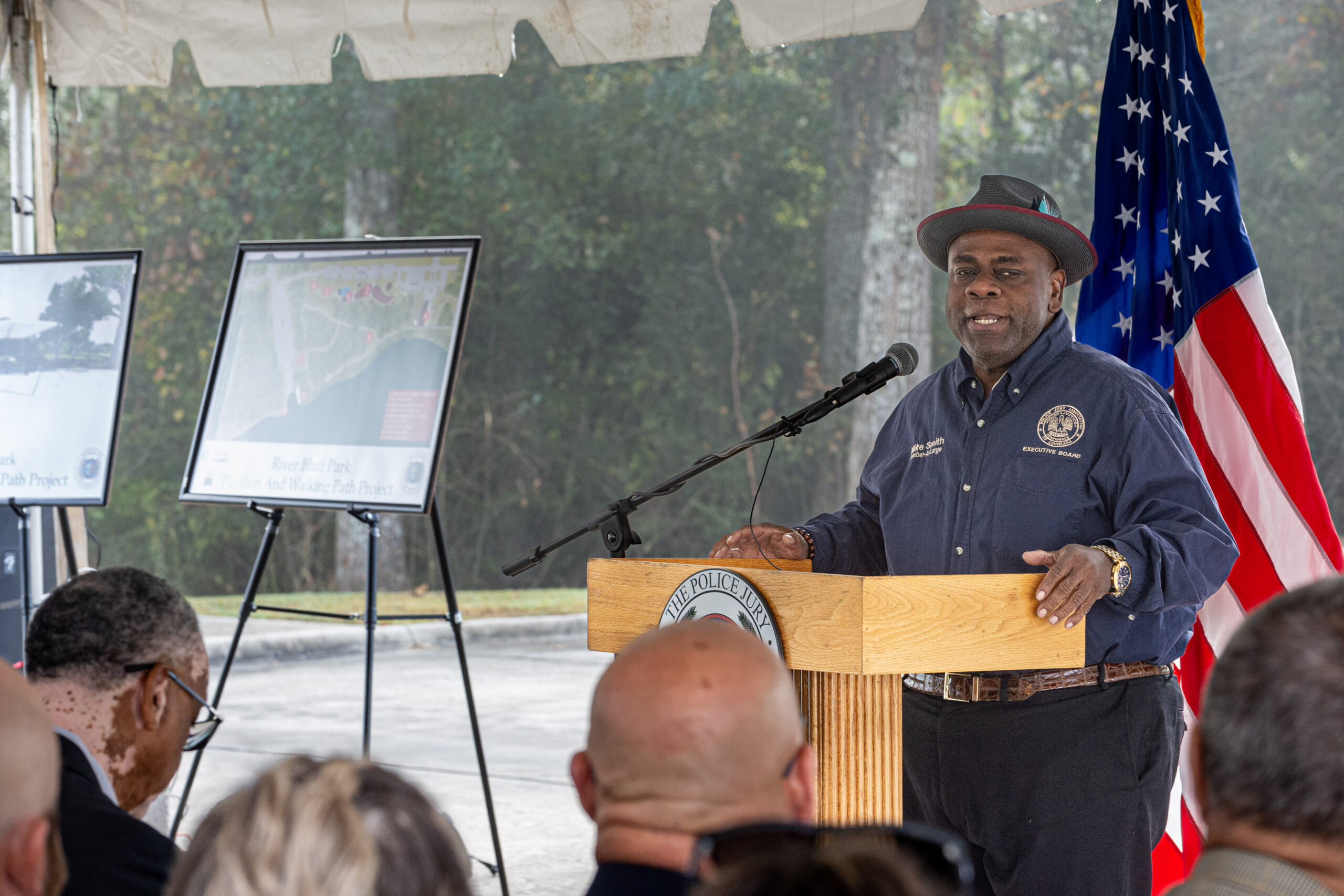 River Bluff Park expansion Work starting on pavilion, walking path